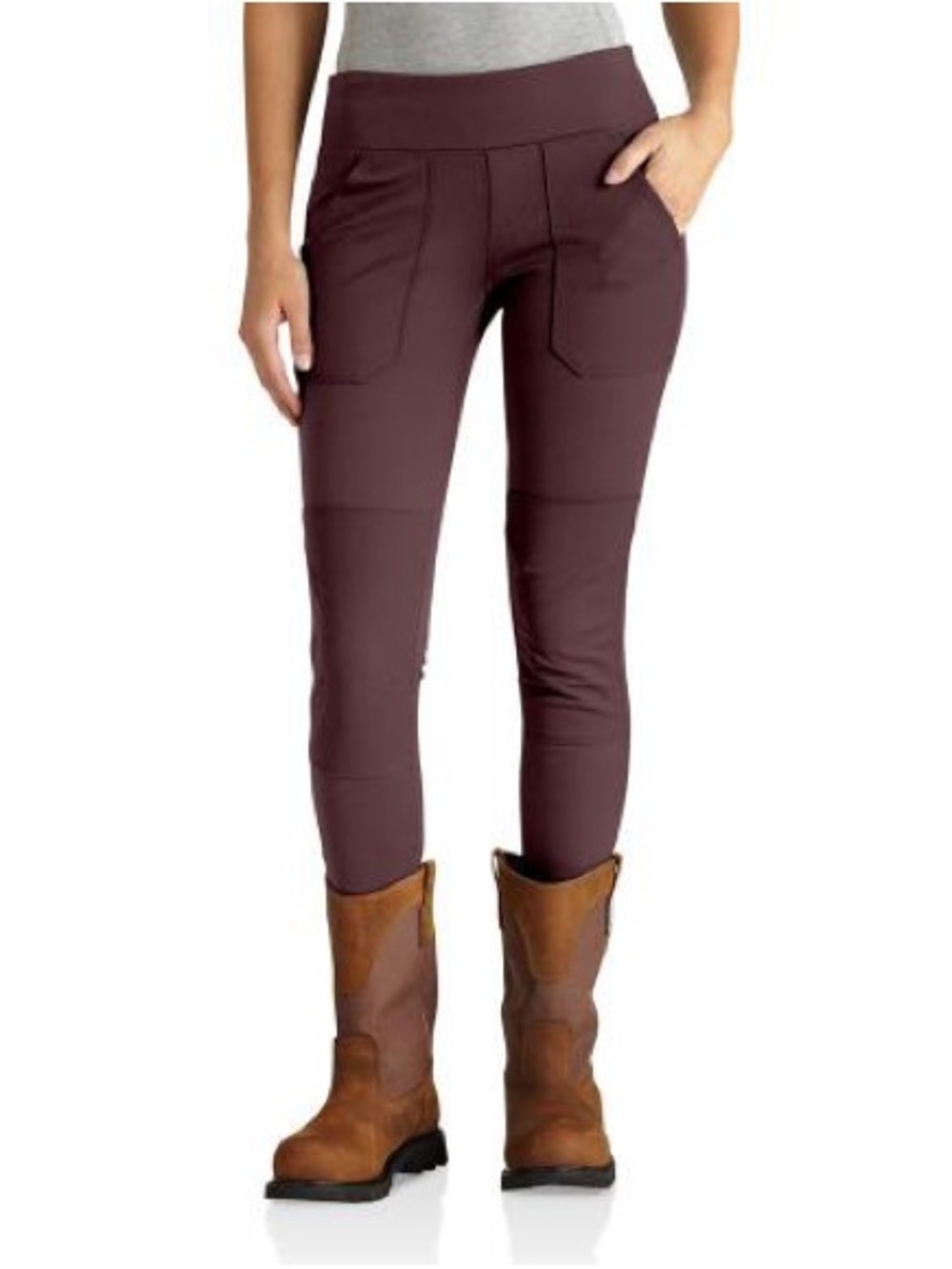 Carhartt Women's Burgundy Slim Pull-On Work Utility Legging